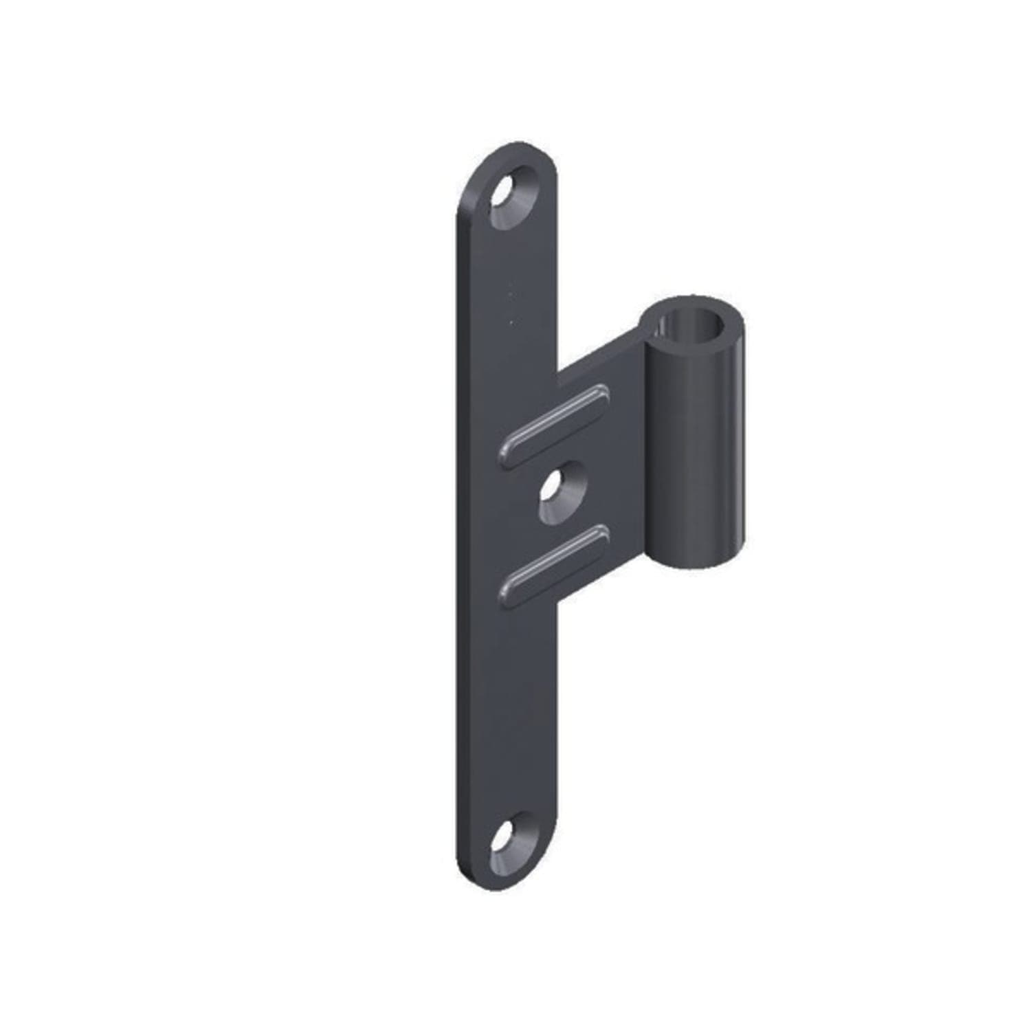 Paumelle bout rond acier zingué gauche 140 x 70 mm 6025