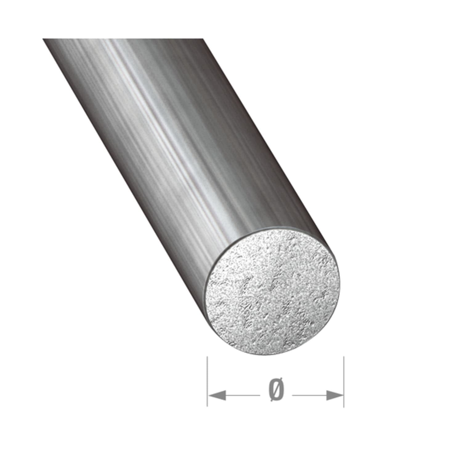 Rond Ø6 mm - Acier étiré verni