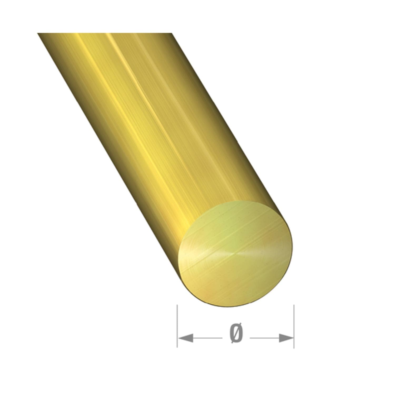 Rond Ă4 mm - Laiton brut