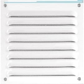Grille persiennes 150 x 150 mm alu blanc A/M
