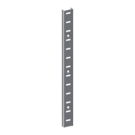 Crémaillère à visser en applique acier nickelé 2000 x 11mm