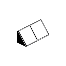 Équerre à 4 trous large SYSTEMTAC PRO® blanc 45 x 22 x 22