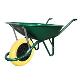 Brouette polyvalente verte 100L roue increvable souple