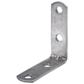 Équerre de chaise bouts ronds 40 x 40 x 15 mm - Acier zingué
