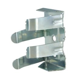 Clip de fixation H 55 mm pour pied Ø28 mm - Acier zingué