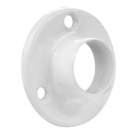 Naissance fermée ronde pour tube Ø19 mm - Blanc