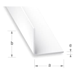 CorniÚre égale 35 x 35 x 1 mm - PVC blanc