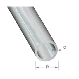 Tube rond Ø10 x 1 mm - Aluminium brut