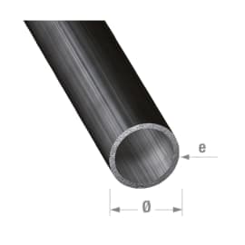 Tube rond Ø12 x 1 mm - Acier PAF verni