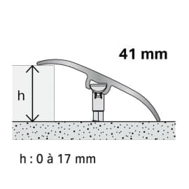 Seuil multi-niveaux HARMONY 41 x 930 mm - Béton
