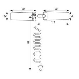 Entrebâilleur de fenêtre SAIRPENTIN FIX - Gris anthracite