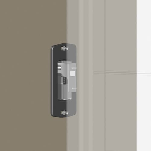 V de réception à encastrer + gâche pour serrure en applique