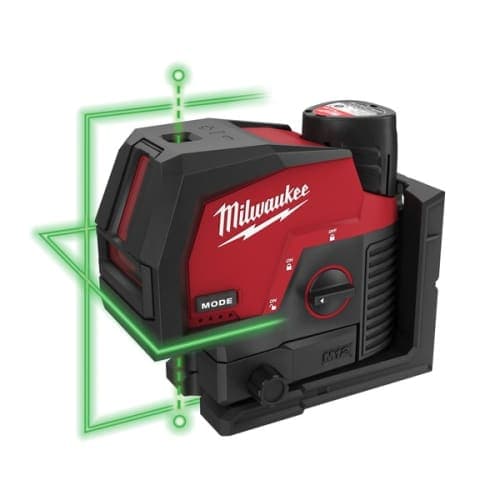 Niveau laser vert 2 lignes avec aplomb M12â„¢ CLLP-301C