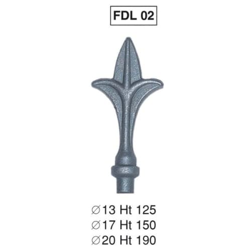 Fer de lance 02 acier rond 17