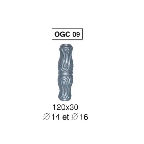 Garniture creuse 09 estampe rond 16