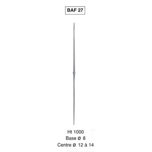 Barriere fantaisie 27 rond 14 hauteur 1000