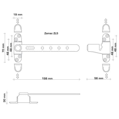 Entrebâilleur sécurité pour fenêtre AIRLOCK+ à clé - Blanc