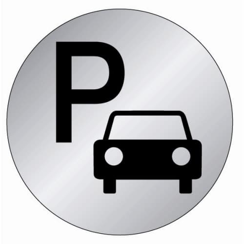 Plaque ronde alu - Parking