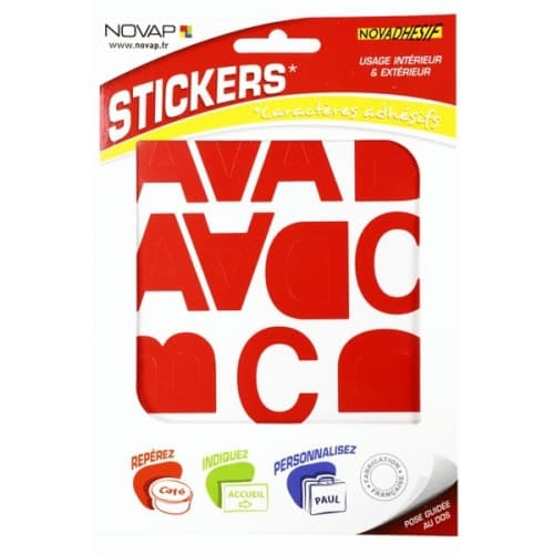 Lettres NOVADHESIF autocollantes 40 mm blanc