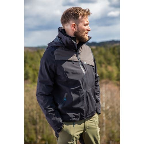 Veste d'extérieur imperméable vert/noir TS