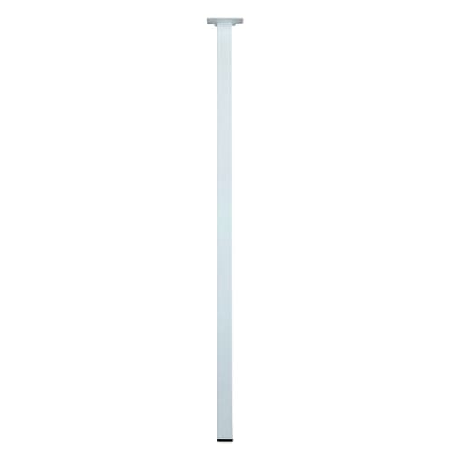 Pied 25x25 m10 acier blanc h700