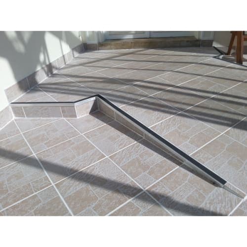 Nez de marche plat noir 3000 x 50 mm