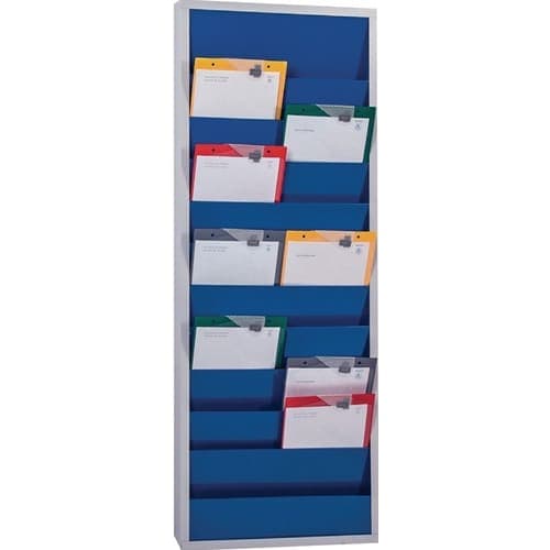 Planificateur atelier H1278xl554xP74mm bleu RAL 5002 2 rang