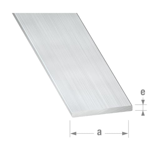 Profilé plat 10 x 2 mm - Aluminium brut