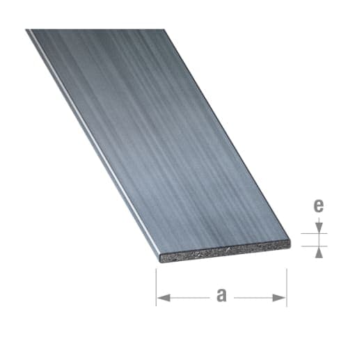 Profilé plat 30 x 2 mm - Acier étiré verni