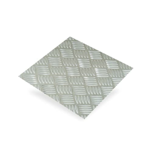 TĂ´le damier 1000 x 500 - Aluminium brut