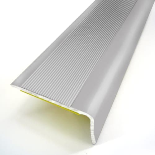 Nez de marche strié 6VA 36 x 24 x 1100 mm - Anodisé naturel