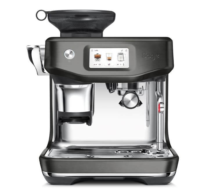 Sage Siebträgermaschine - Barista Touch Impress Edelstahl schwarz - Kaltbrühfunktion