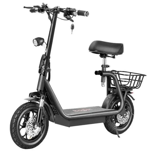 BOGIST M5 Pro 12" - Patinete elĂ©ctrico con motor de 500 W, baterĂa de 48 V y 13 Ah, asiento y portaequipajes