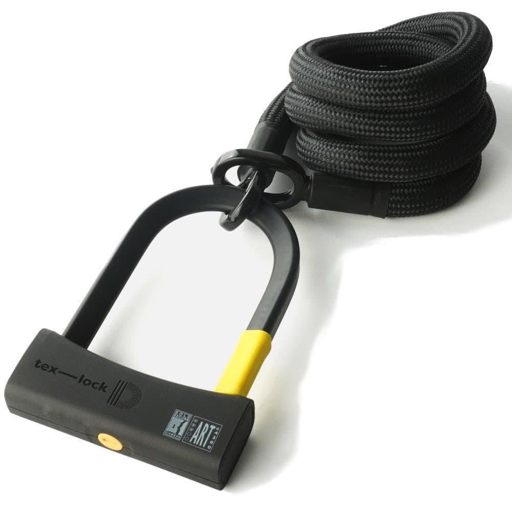 Tex–lock Antivol U - eyelet inkl. D-Lock - 160 cm - onyx black