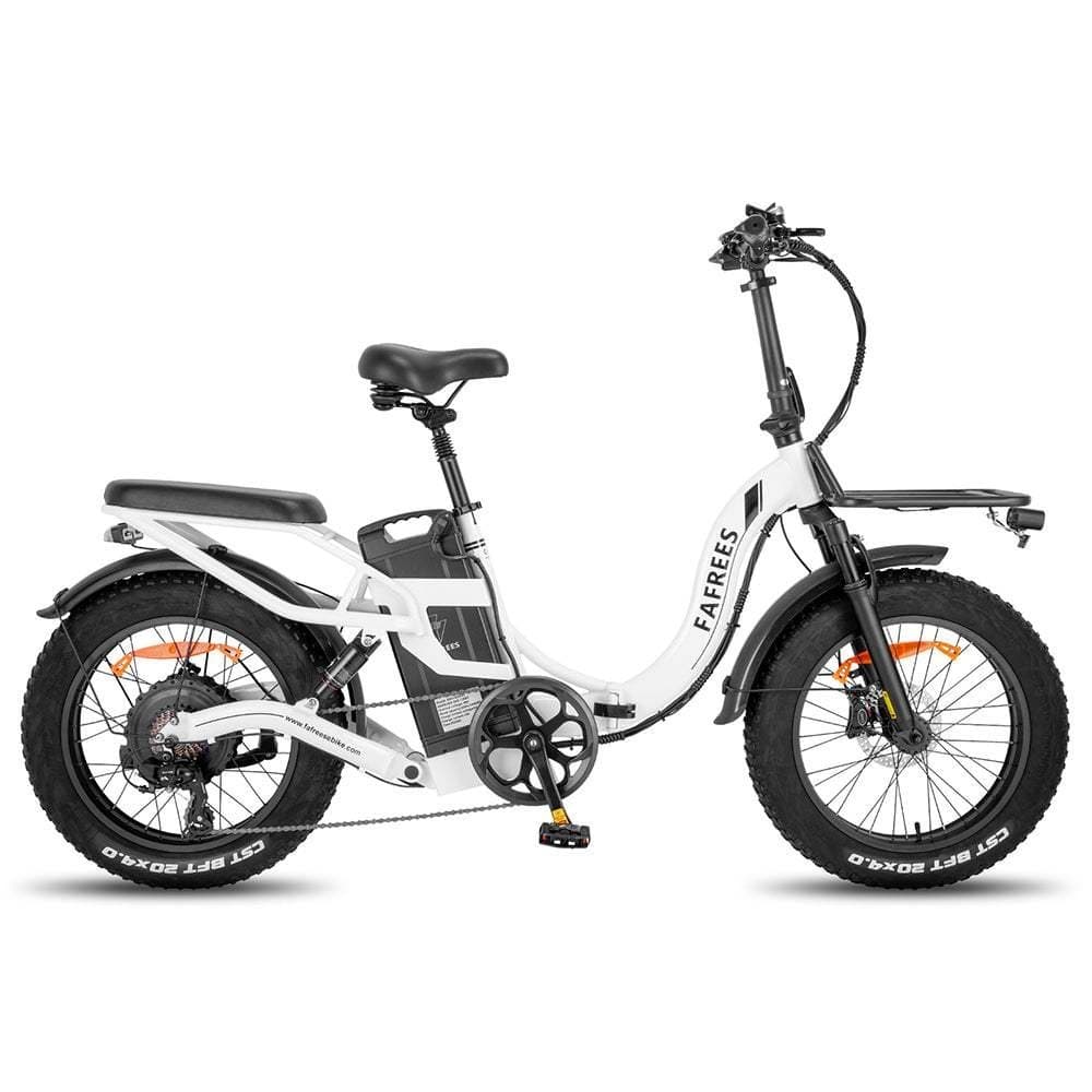 Fafrees F20 X-Max 750W 20" Fat Bike électrique Pliable VTC avec 30Ah Batterie Samsung - blanc