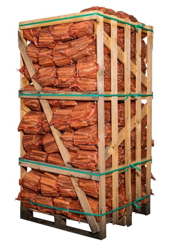 Anzündholz Kiefer Fichte 22 Liter Sack 80 Sack Palette
