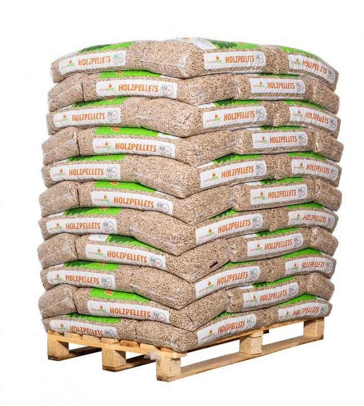 Saxoniapellets 6mm 15kg Sack 66 Sack Palette deutsche