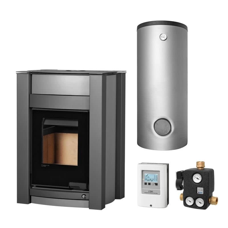 Aquaflam Vario Kalmar 11 kW Basic Grey Set + Kombispeicher THKE 600 + SWT