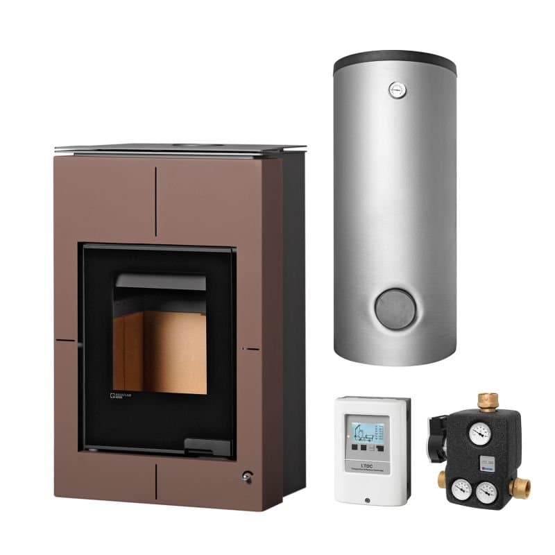 Aquaflam Vario Saporo 11 kW Basic Brown Set + Pufferspeicher TPSR 500 + SWT