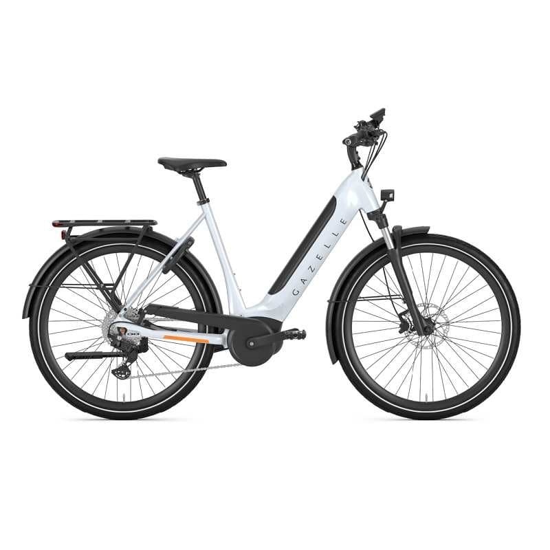 VTC électrique Gazelle Ultimate T10 - Bas , 625 Wh , Blanc
