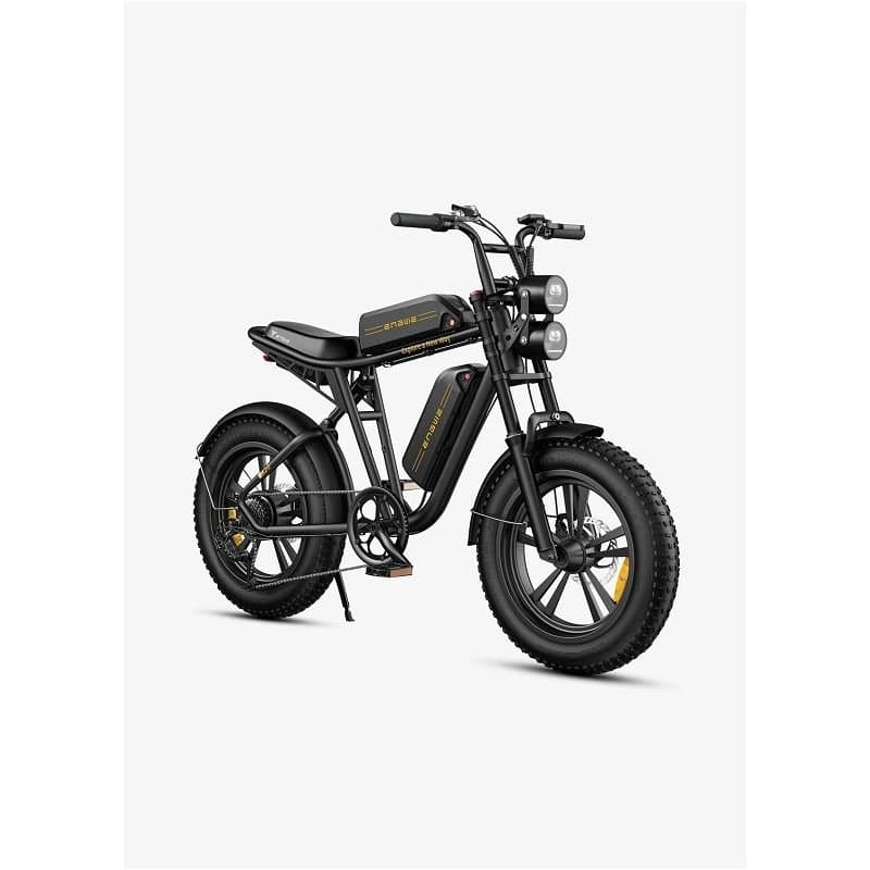 VTT Électrique Fat Bike Tout Suspendu Engwe M20 - Batteries Doubles , Noir