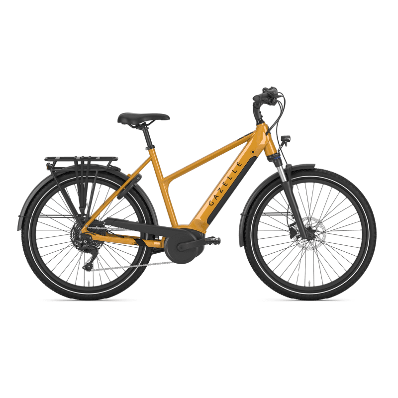 Vélo électrique Gazelle MEDEO T10 HMB Édition - Trapèze , 500 Wh , Jaune