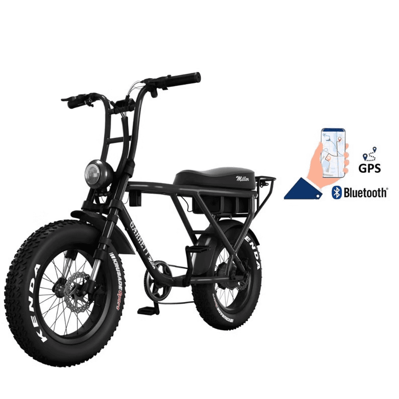 Vélo électrique biplace cargo garrett miller x, bat double, tout terrain