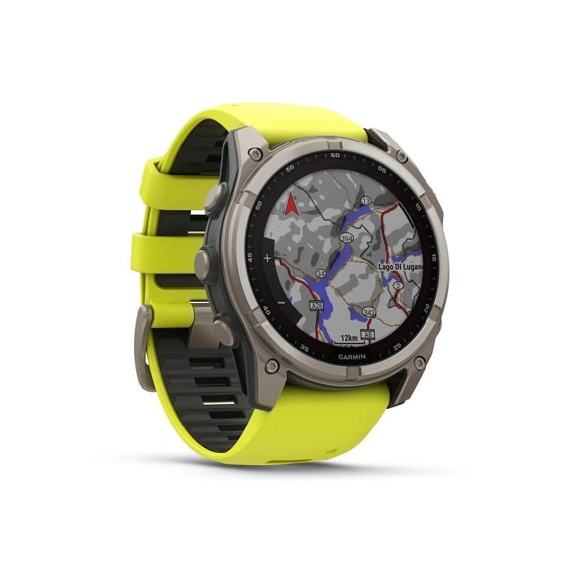 Montre Garmin Fenix 8 Solar Sapphire Titane 45 mm - 47 mm , Jaune