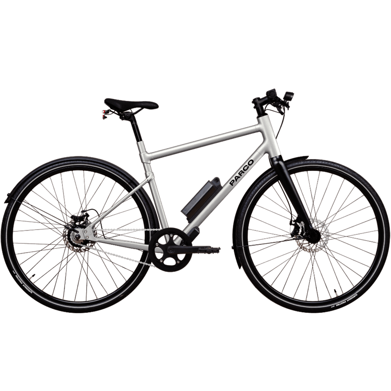 Vélo électrique parco 006 - aluminium brossé
