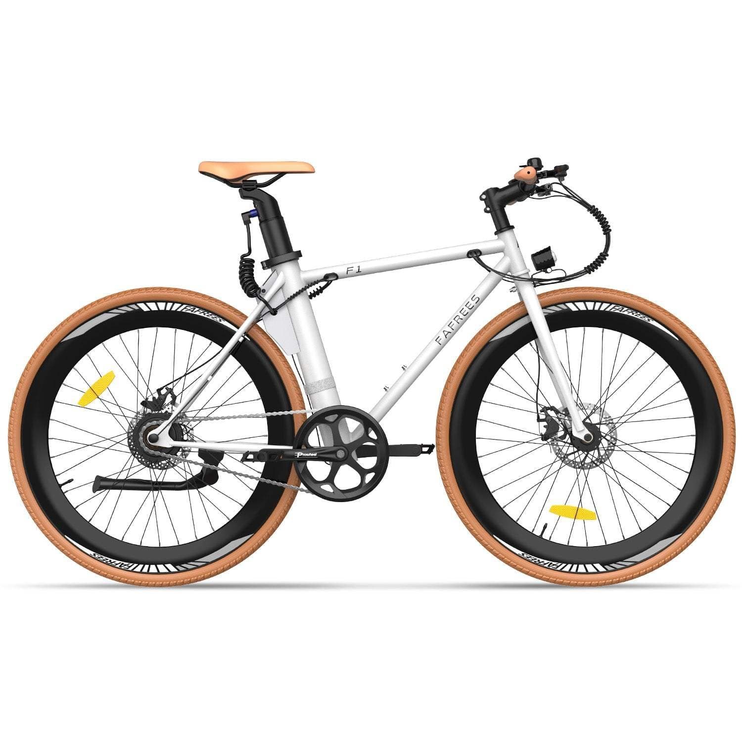 Vélo de route électrique Fafrees F1 250 W 700 x 38 C pouces 36 V 10 Ah - Blanc