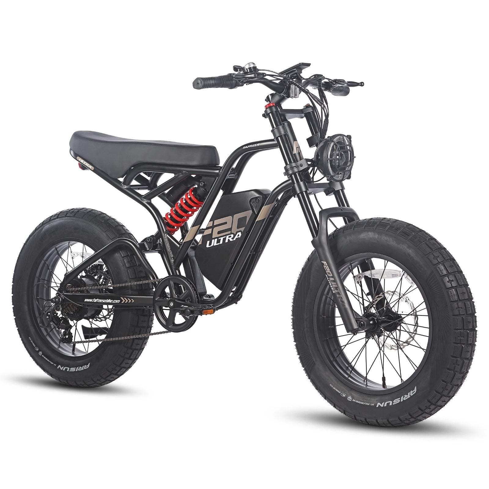 FAFREES F20 ULTRA 750W 20" Fat Bike E-Mountain Bike 48V 25Ah LG Batterie E-MTB - Noir