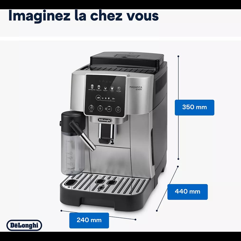 Expresso Broyeur DELONGHI FEB22.82.SB Magnifica Start Argent