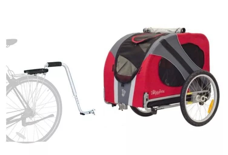 DoggyRide Novel 20 Rot Hundeanhänger - Britch Lite