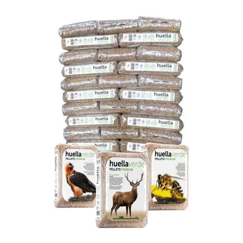 Palet de 77 sacos de pellet Huella Verde A1+